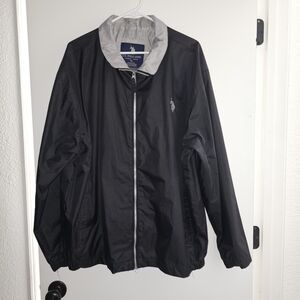 Polo by Ralph Lauren Black Windbreaker Jacket Size Men's XL